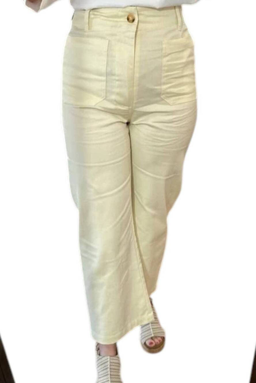 NEW GIGIO ankle cropped pants in honey